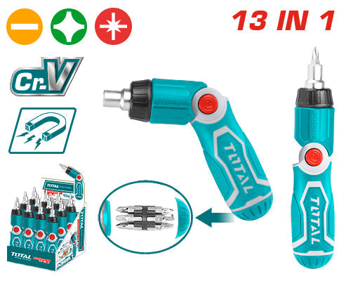 13 IN 1 RATCHET SCREWDRIVER SET