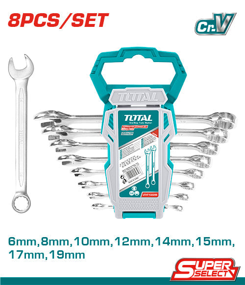 8 Pcs Combination Spanner Set