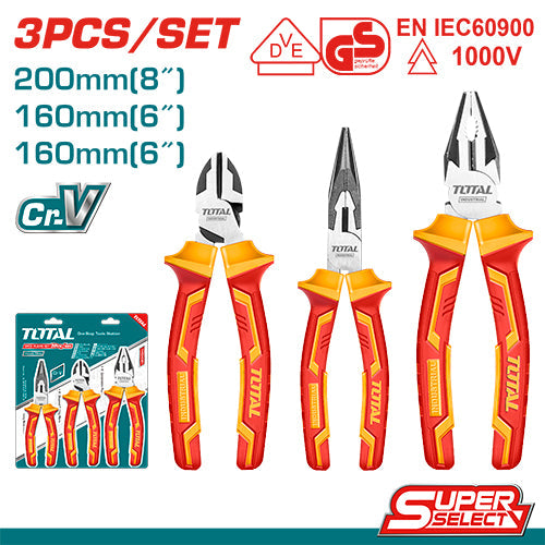 3 Pcs Insulated Pliers Set