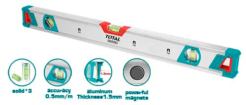 Spirit Level 60Cm With Magnets